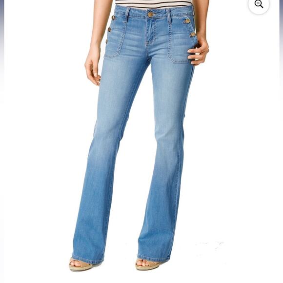 Women's kut from kloth Jane Super Flare Light Blue Jeans size 4 - Picture 1 of 14